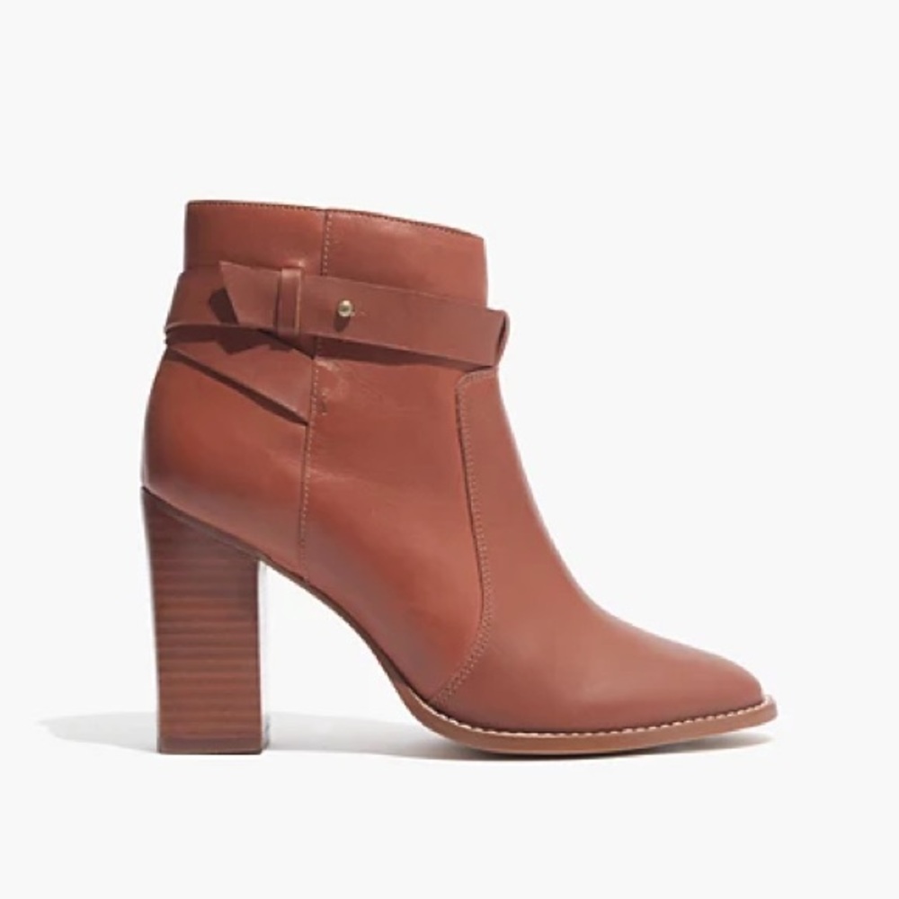 Madewell Sammie Leather Ankle Boot size 7.5 made in Brazil